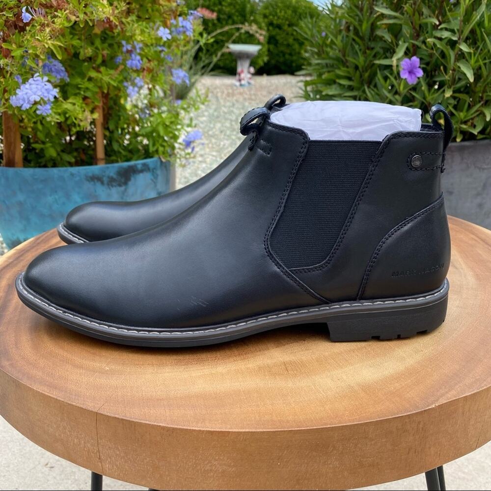 SKECHERS Mark Nason Mens Leather Chelsea Comfort Pull On Boot Black Size 12 - Picture 3 of 6
